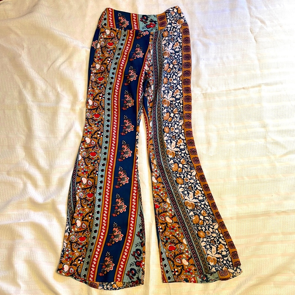 Colorful lightweight pants.
